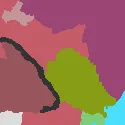 Political map without borders