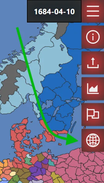 First click on the globe