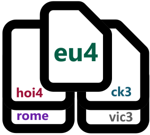 Supported files: .eu4, .ck3, .hoi4, .rome, .v3