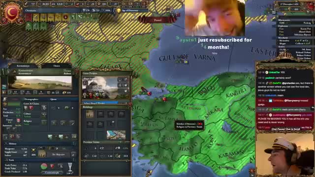 Still from Florryworry's EU4 video during his spoken PDX Tools reference
