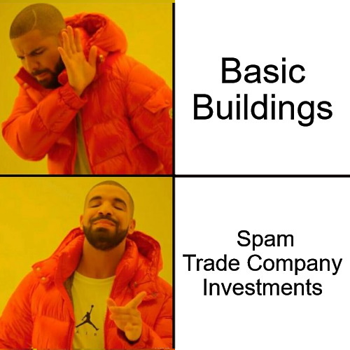 AI Spain skipping buildings and spamming trade company investments